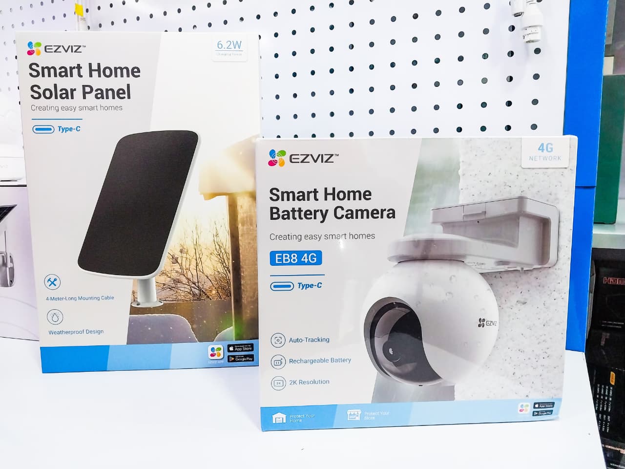 Ezviz EB8 4G Solar Powered Camera ☀️ ✅ 4G Connectivity – No Wi-Fi? No problem! ✅ 2K (3MP) Crystal-Clear Resolution ✅ Solar-Powered with Extra-Large Battery ✅ 360° Pan & Tilt View for full coverage ✅ Color Night Vision & AI Smart Tracking ✅ Active Defense with Siren & Strobe Light ✅ All-Weather Design – Built tough for the outdoors Perfect for remote areas and farms product photo
