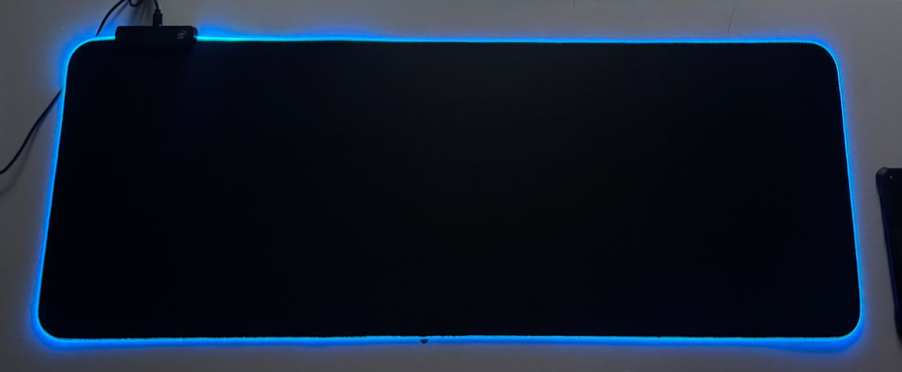 80cm X 30cm Plain Black RGB Mouse Pad product photo
