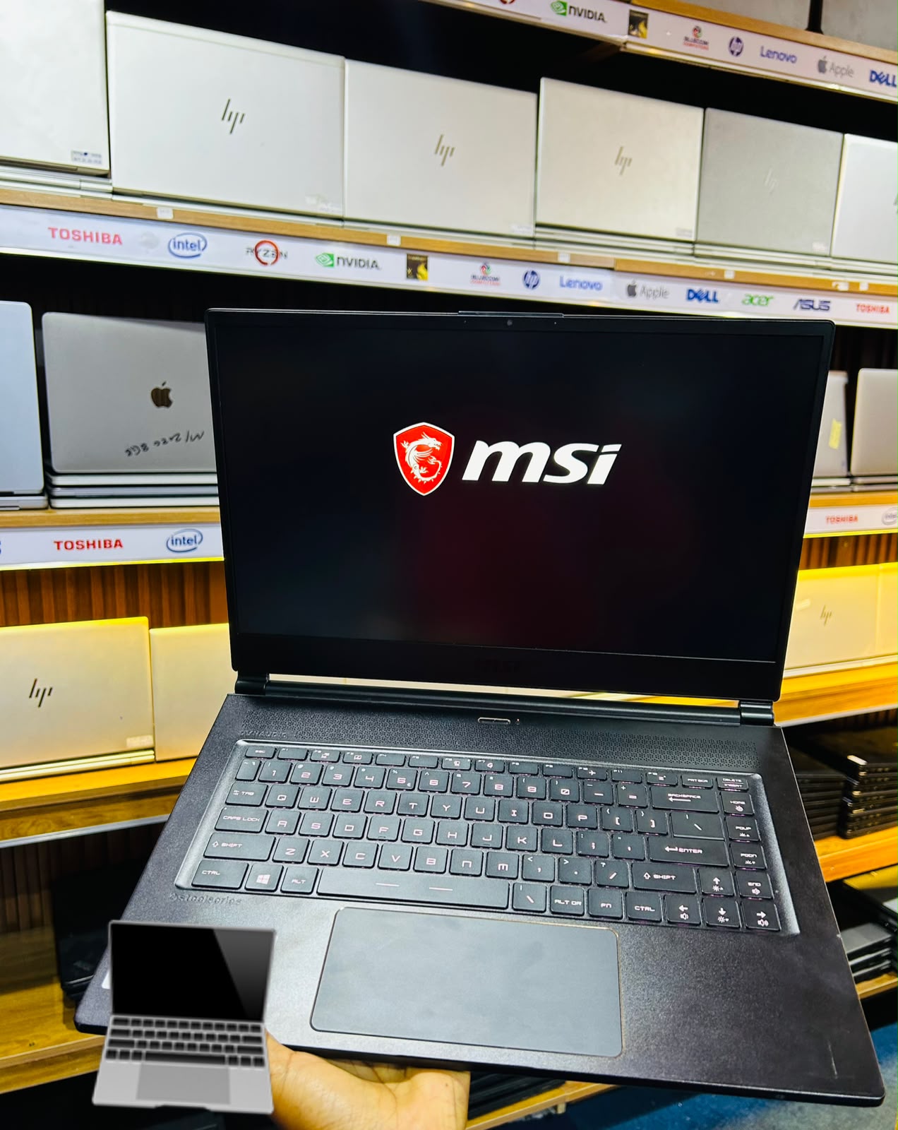 MSI GS65 Stealth 9SF Core i7 9th generation  16gb ram/512gb ssd + Nvidia GeForce RTX 2070 8GB Graphics card product photo