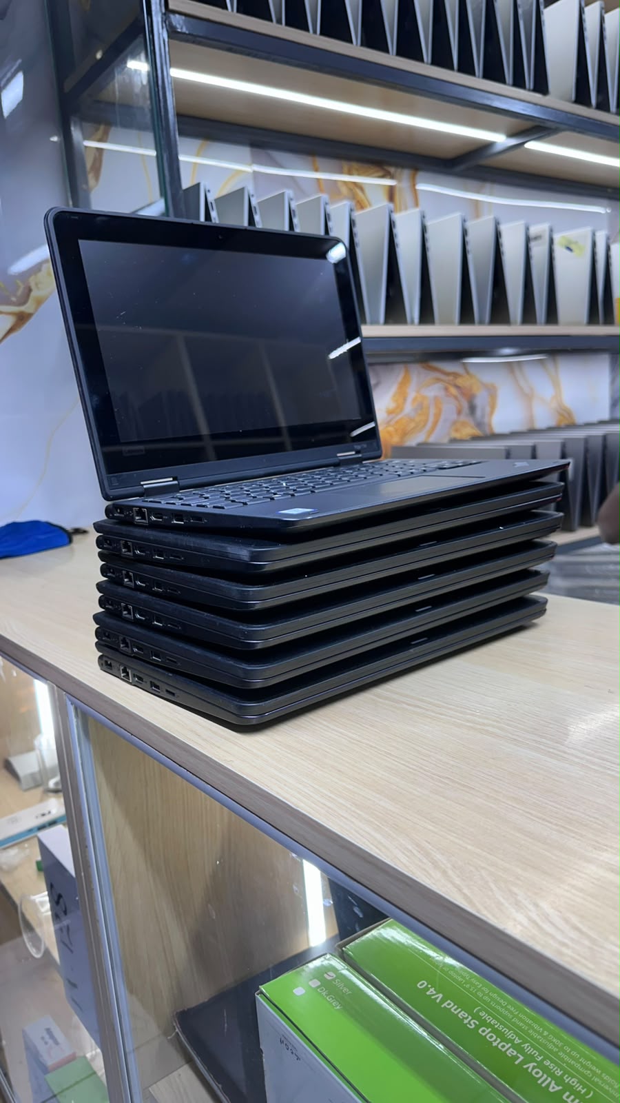 Lenovo ThinkPad Yoga 11e x360 with an Intel Core i5 7th Gen processor, 8GB RAM, and 256GB SSD is a compact, rugged 2-in-1 convertible laptop,TOUCHSCREEN. product photo