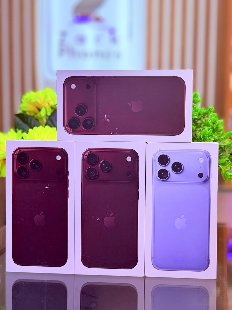 BRAND NEW iPhone 18 Promax 256GB E-SIM Color: Burgundy / Blue product photo