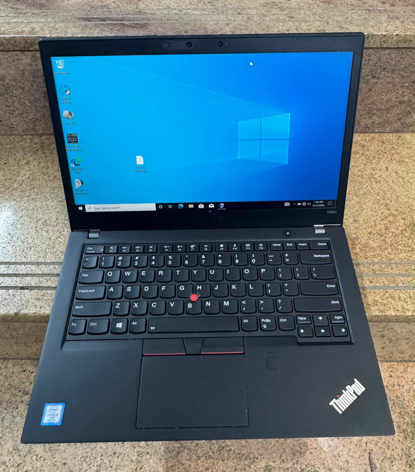 LENOVO T480S CORE I5 8TH 8GB 256SSD TOUCHSCREEN product photo