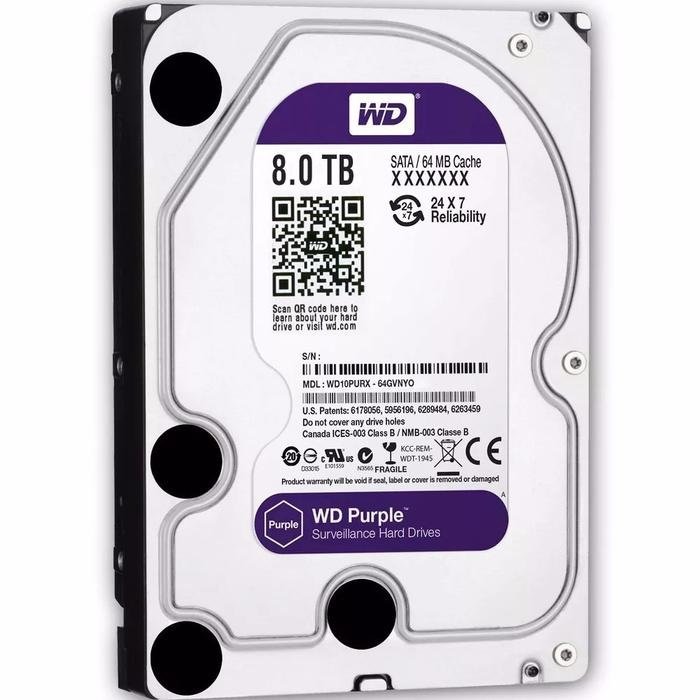 8TB WD SURVEILLANCE HARD DISK product photo