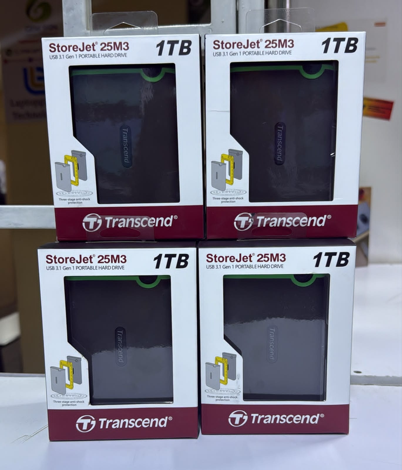 Storejet 25M3 USB 3.1gen1 potableHard 1TB Transcend product photo
