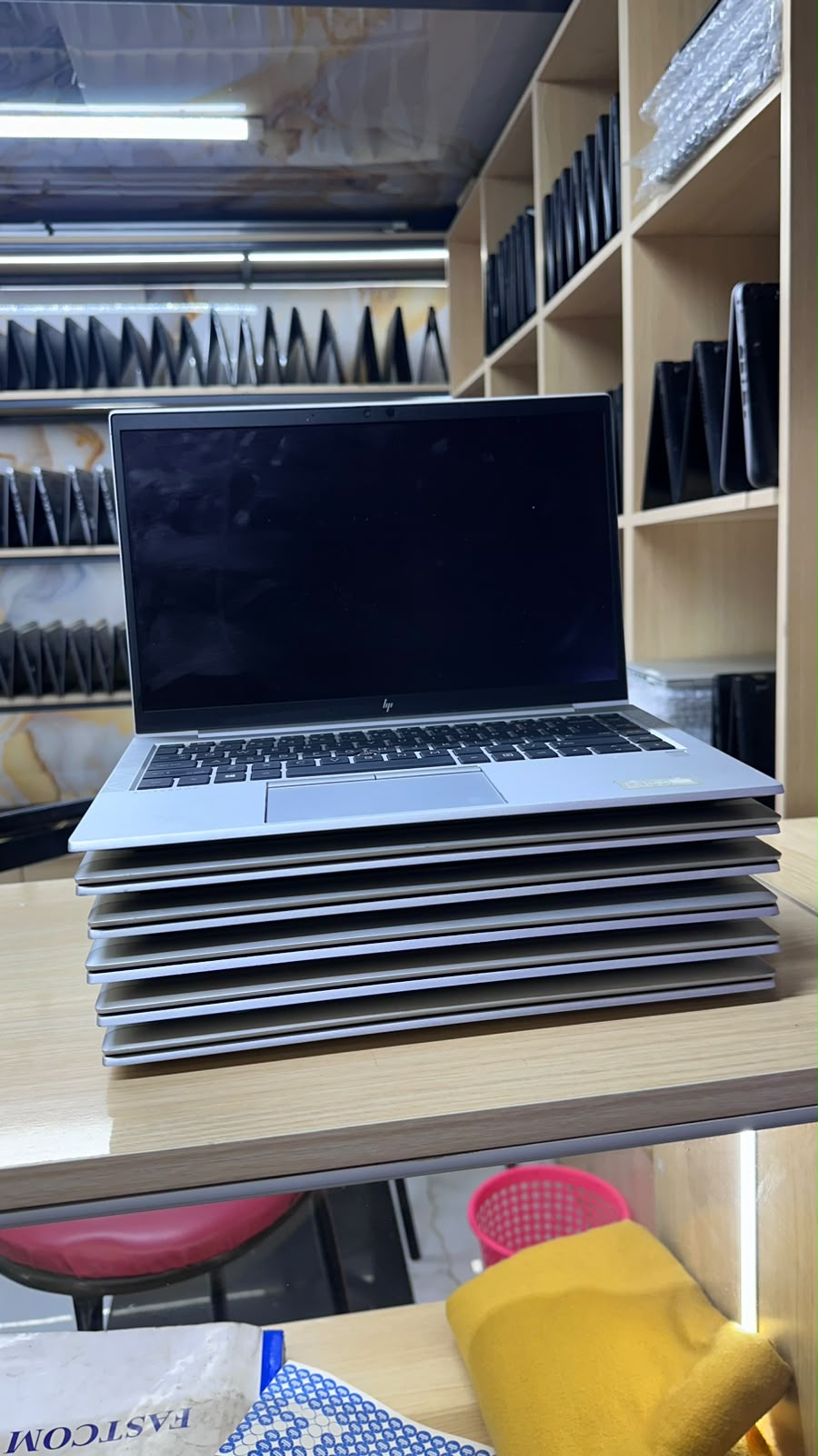 HP EliteBook 845 G7 with an AMD Ryzen 5 processor, 8GB RAM, and 256GB SSD is a secure, lightweight 14-inch product photo